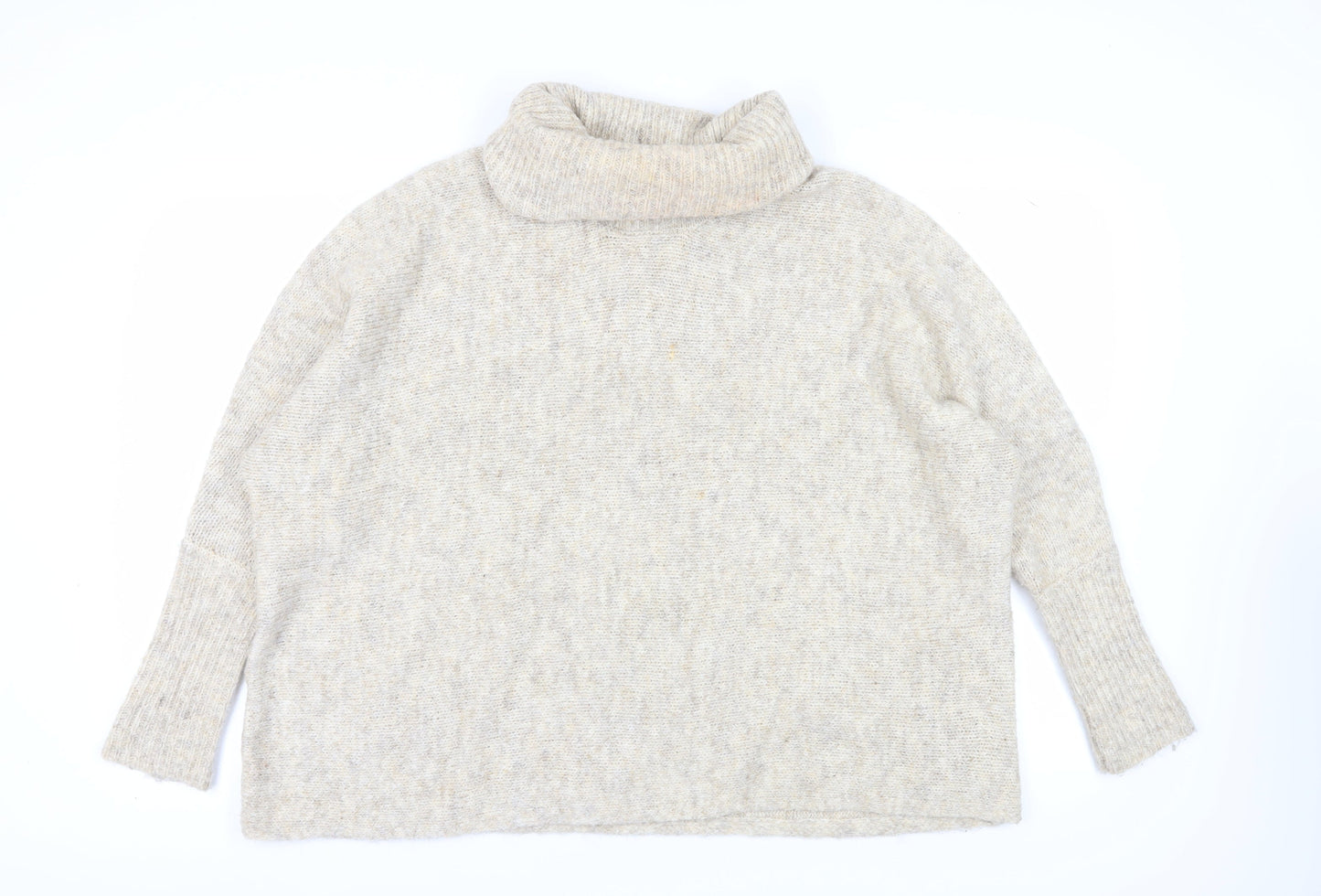 Jessica Simpson Women's Beige Roll Neck Jumper L