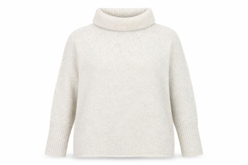 Jessica Simpson Women's Beige Roll Neck Jumper L