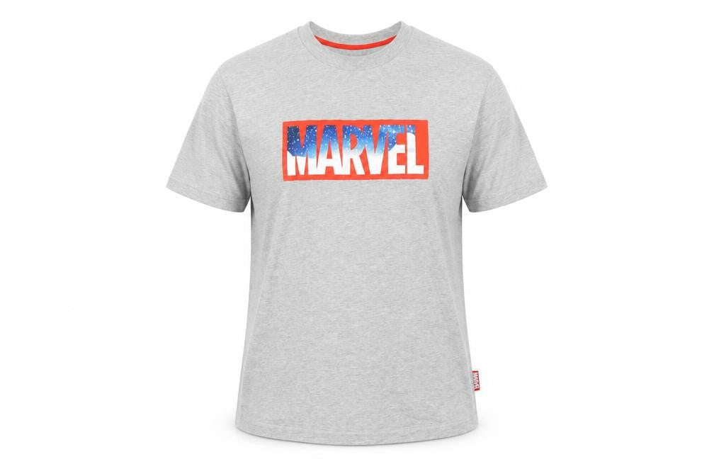Marvel Men's Grey Graphic Print T-Shirt M