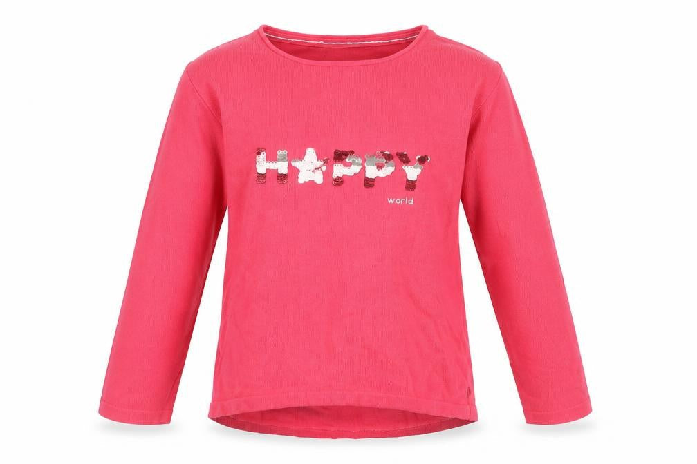 Okaidi Girls Pink Pullover Jumper, Size 8 Years - Happy Design