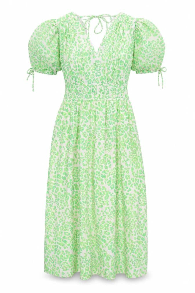 Marks & Spencer Green Animal Print Midi Wrap Dress