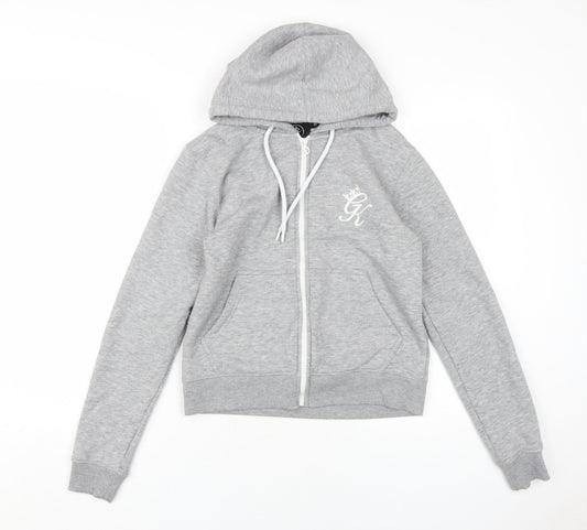 Gym King Unisex Kids Grey Full Zip Hoodie 10 Years