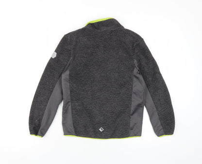 Back view of Regatta boys’ grey track jacket 9-10 years outdoor zip