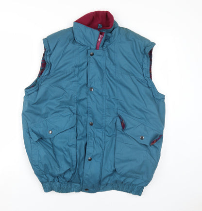 Additional front view of Regatta Blue Padded Waistcoat Lined Sleeveless Jacket L