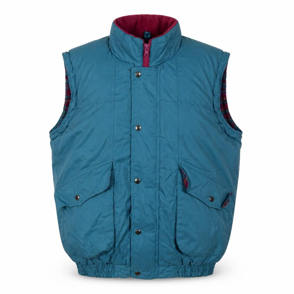 Regatta Blue Padded Waistcoat Lined Sleeveless Jacket L