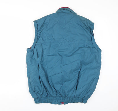 Back view of Regatta Blue Padded Waistcoat Lined Sleeveless Jacket L