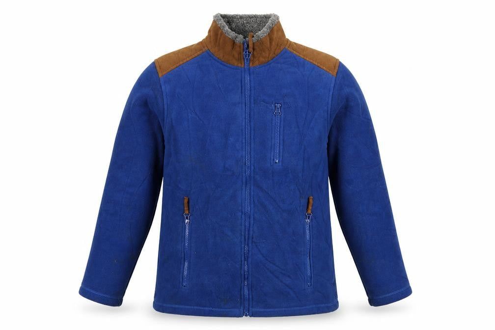 Cotton Traders Men's Blue Fleece Jacket Size S