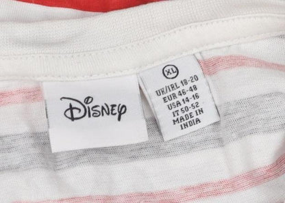 Preloved Disney Women's Multicoloured XL Cropped T-Shirt - Detail