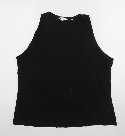 Yessica Women's Black Size 18 Basic Tank Top