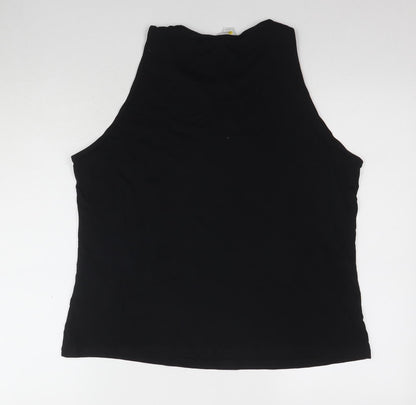 Yessica Women's Black Size 18 Basic Tank Top