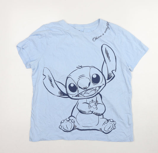 Disney Women's Blue Stitch Nightshirt - Medium