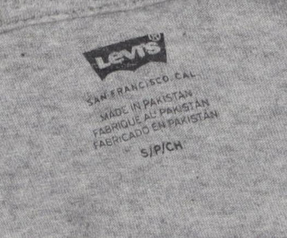 Levi's Men's Grey S Logo Graphic T-Shirt