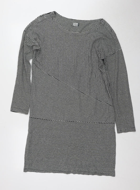 Komodo Women's Black Striped Shift Dress