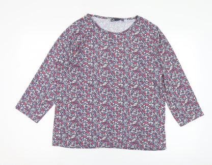 Additional front view of Izle Women's Multicoloured Floral Blouse, size 14
