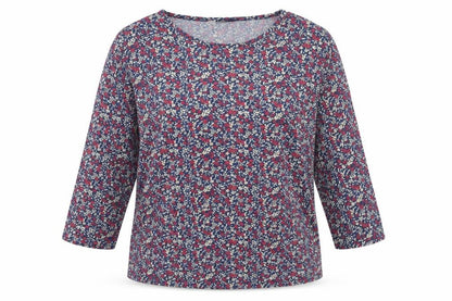 Front view of Izle Women's Multicoloured Floral Blouse, size 14