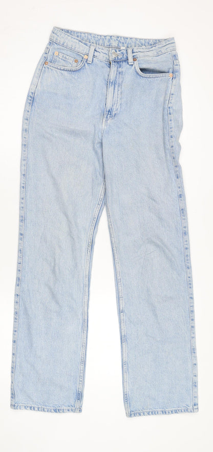 Weekday Womens Light Blue Straight Denim Jeans