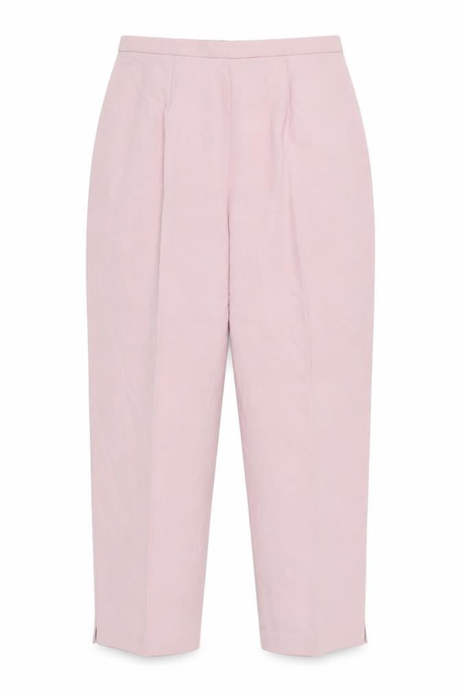 Grace Collection Women's Pink Pleated Trousers Size 16