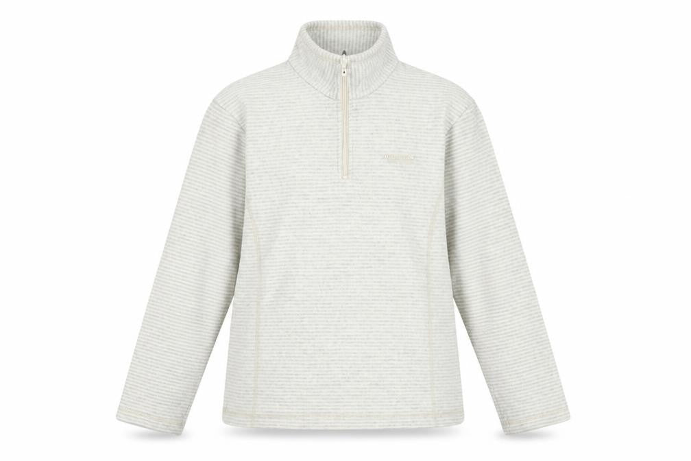 Regatta Women's Beige 1/4 Zip Sweatshirt, Size 12