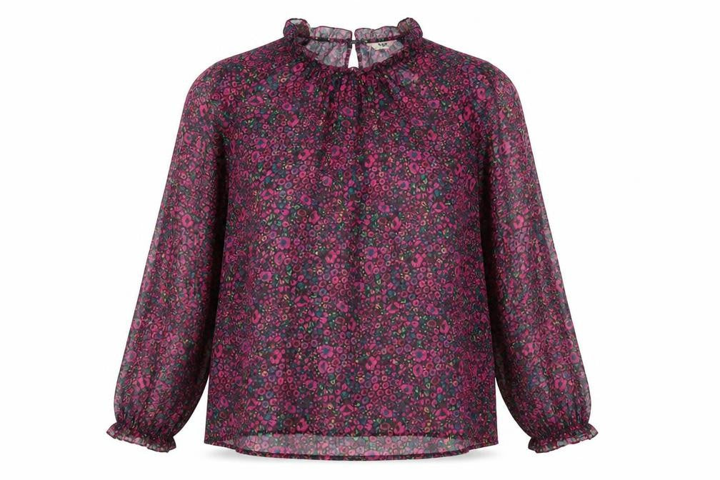 Hush Women's Multicoloured Floral Chiffon Blouse Size 10