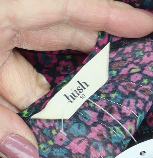 Hush Women's Multicoloured Floral Chiffon Blouse Size 10