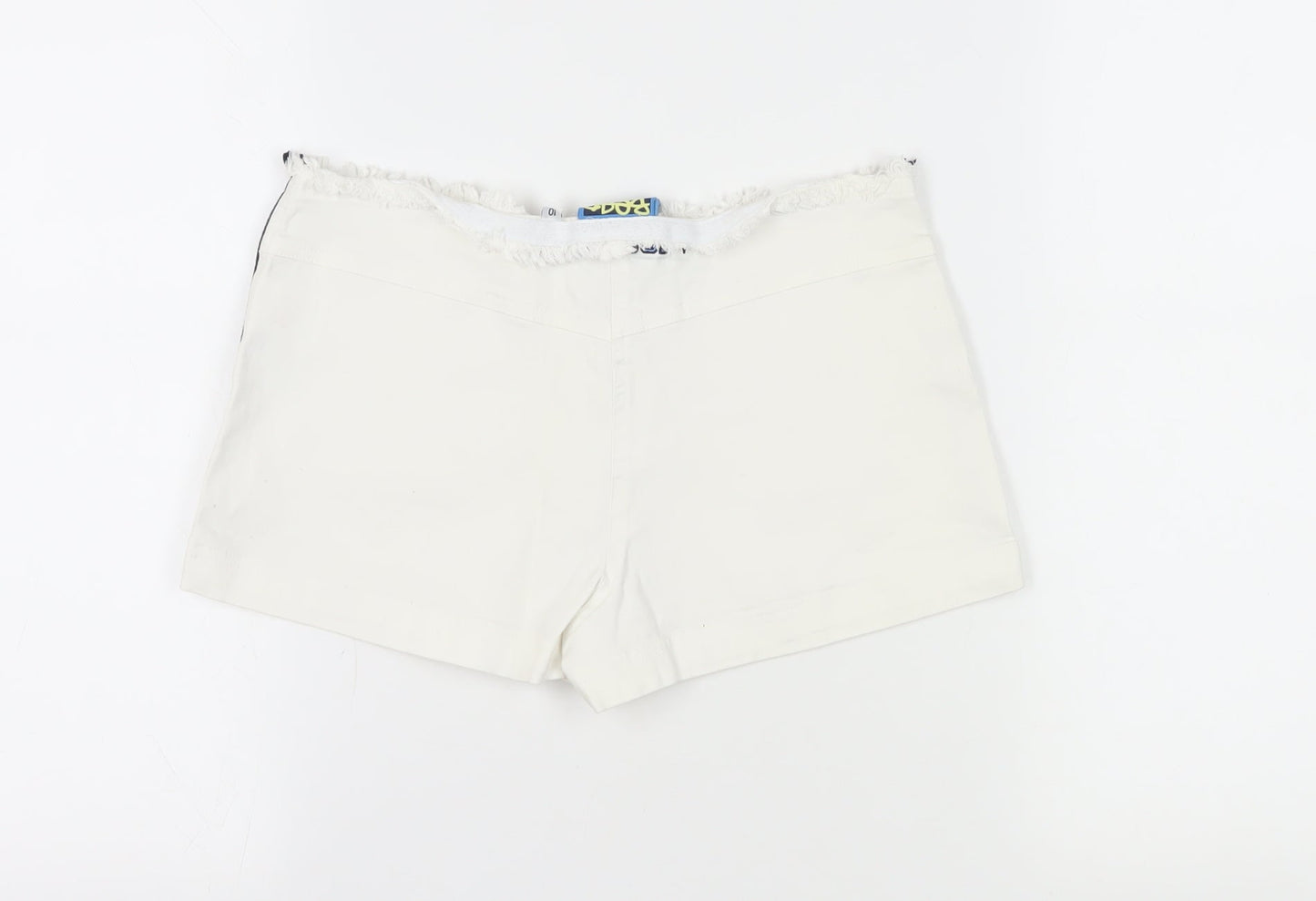 Bear Women's White Hot Pants Size 10 Cotton Blend
