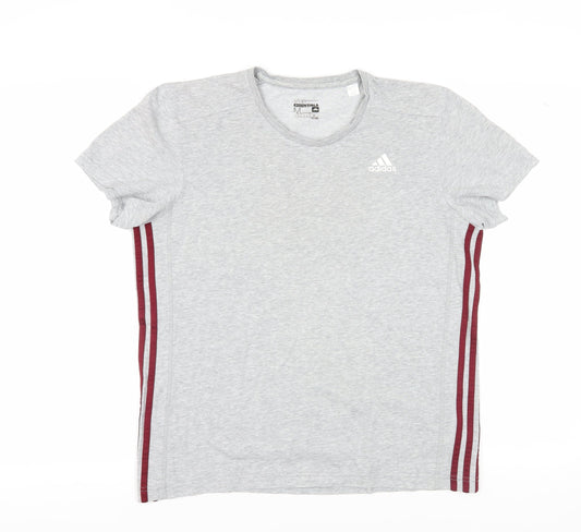 Adidas Grey Unisex T-Shirt M - Casual Comfort