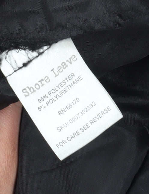 Shore Leave Men's Black Hooded Parka Jacket Size S