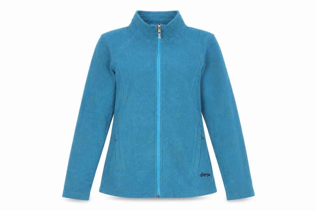 Sherpa Women's Blue Fleece Jacket - Small