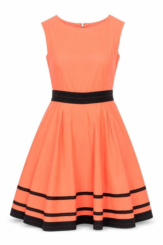 Sand Copenhagen Women's Orange Fit & Flare Dress