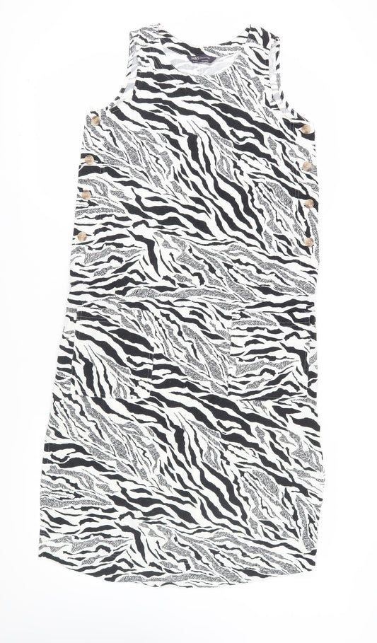 Marks and Spencer Women's Zebra Print Dress, Size 8