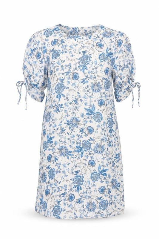 H&M Women's Blue Floral Shift Dress, Size 6