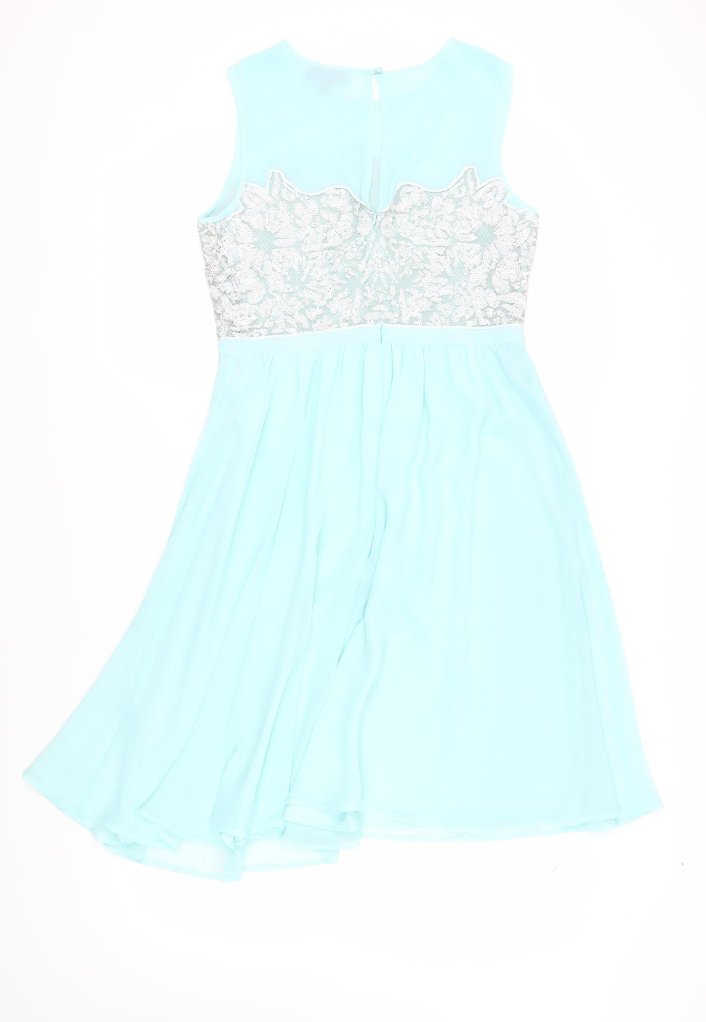 Warehouse Women's Blue A-Line Dress, Size 14, Party