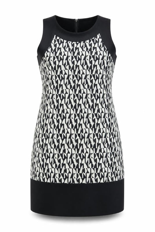 Dorothy Perkins Women Black Geometric Sheath Dress Size 12