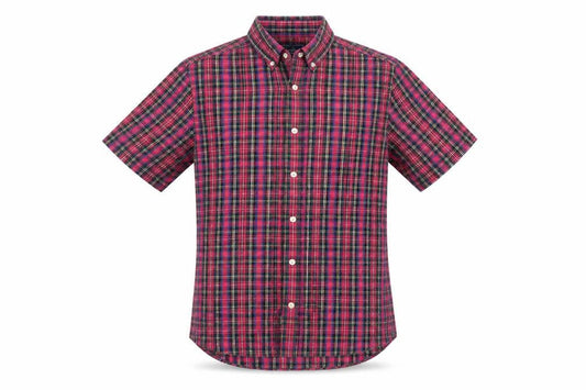 Topman Men's Multicoloured Classic Fit Plaid Shirt - S