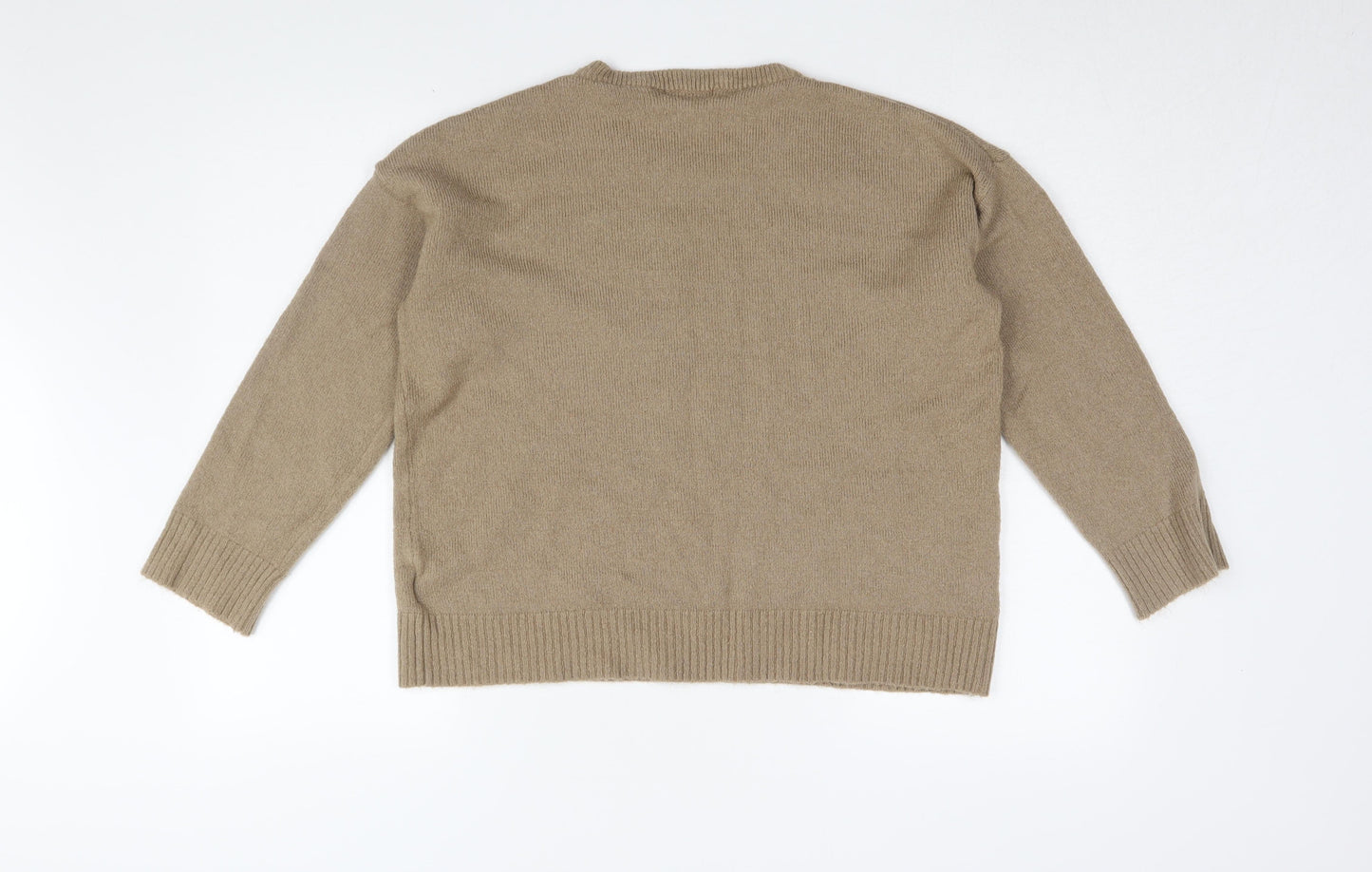Brave Soul Women's Beige Pullover Jumper, Size L