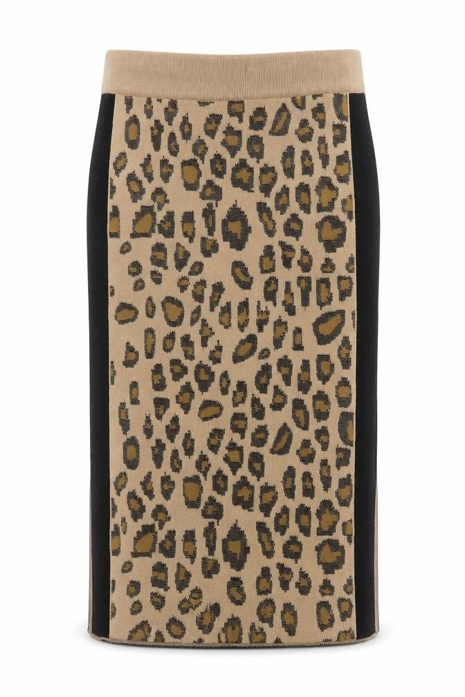 Marks & Spencer Women's Beige Animal Print Pencil Skirt, M