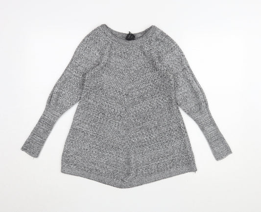 Izabel London Women's Grey Pullover Jumper, Size 10/12