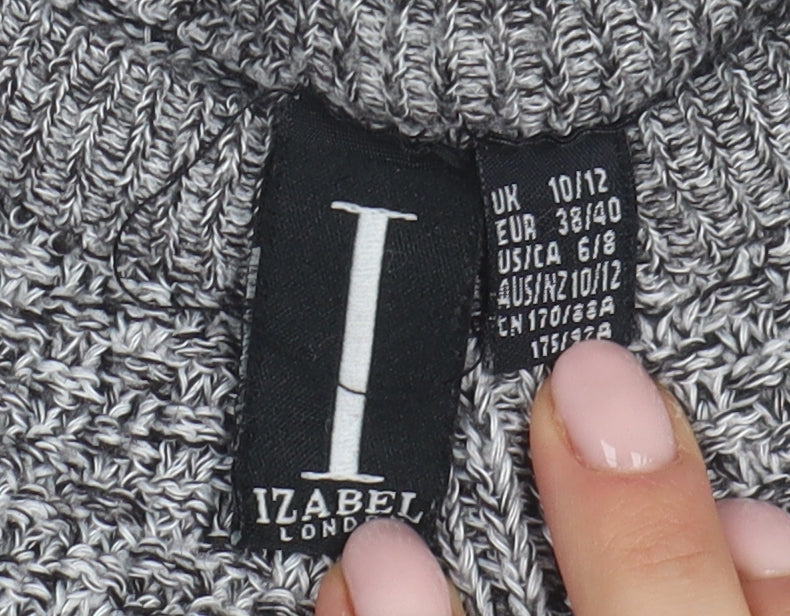 Izabel London Women's Grey Pullover Jumper, Size 10/12