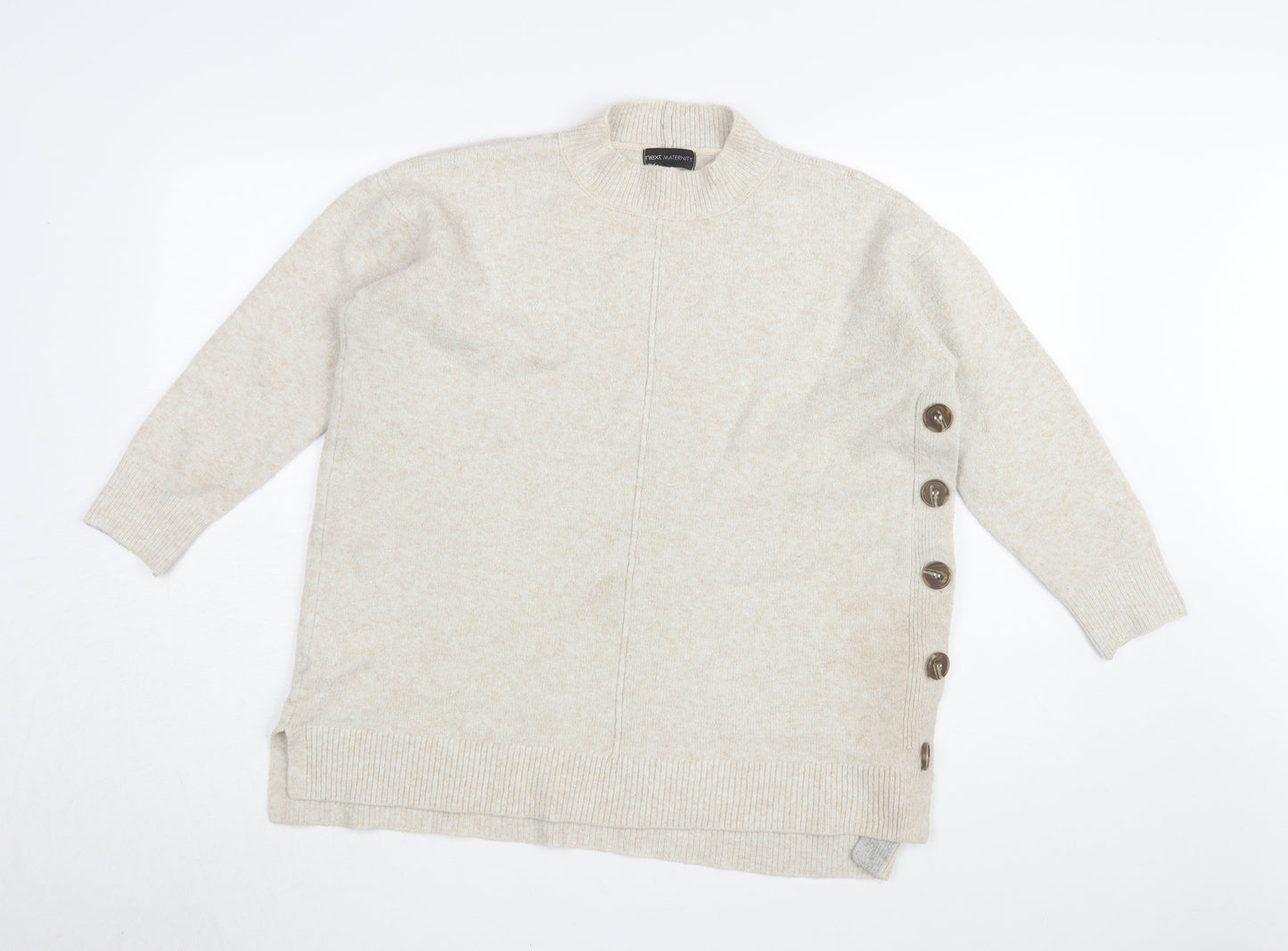 Next Women's Beige Pullover Jumper L Maternity