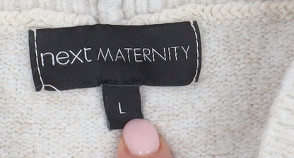 Next Women's Beige Pullover Jumper L Maternity