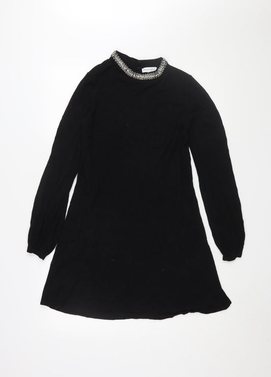 Warehouse Women's Black Shift Dress Size 12 Party