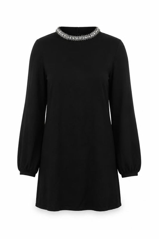 Warehouse Women's Black Shift Dress Size 12 Party