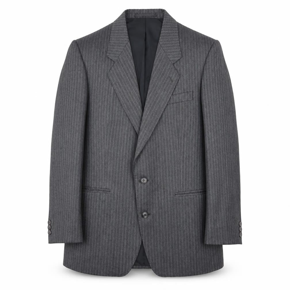 Dunn & Co Men's Grey Striped Blazer Size 40R