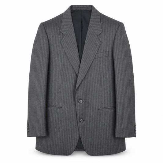 Dunn & Co Men's Grey Striped Blazer Size 40R