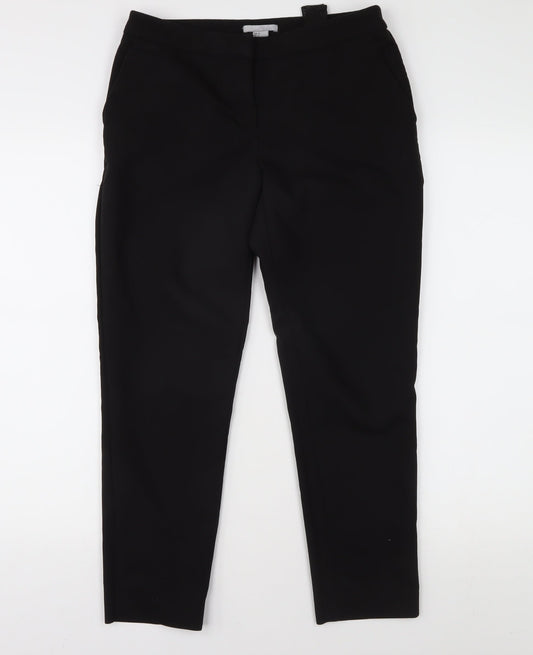 H&M Women's Black Cropped Trousers Size 6
