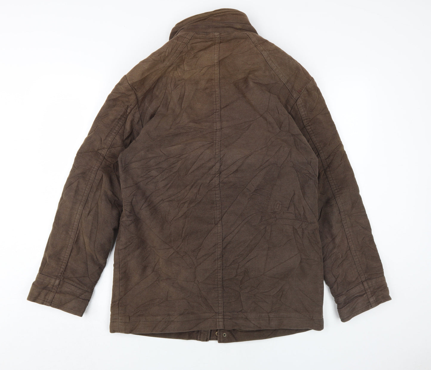 Thomas Nash Men's Brown Coat Medium Cotton Blend