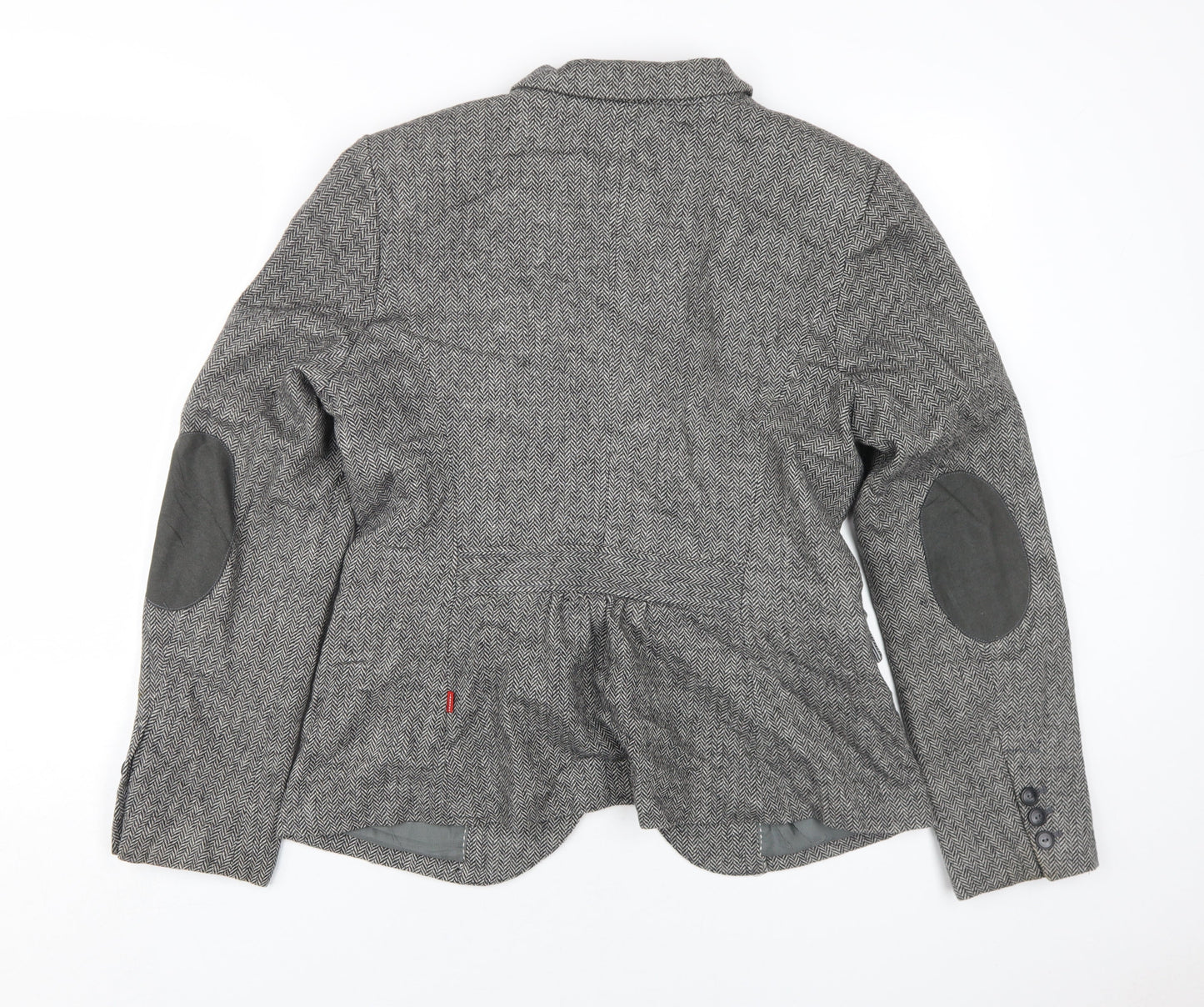 Collection by Jackpot Women’s Grey Herringbone Blazer