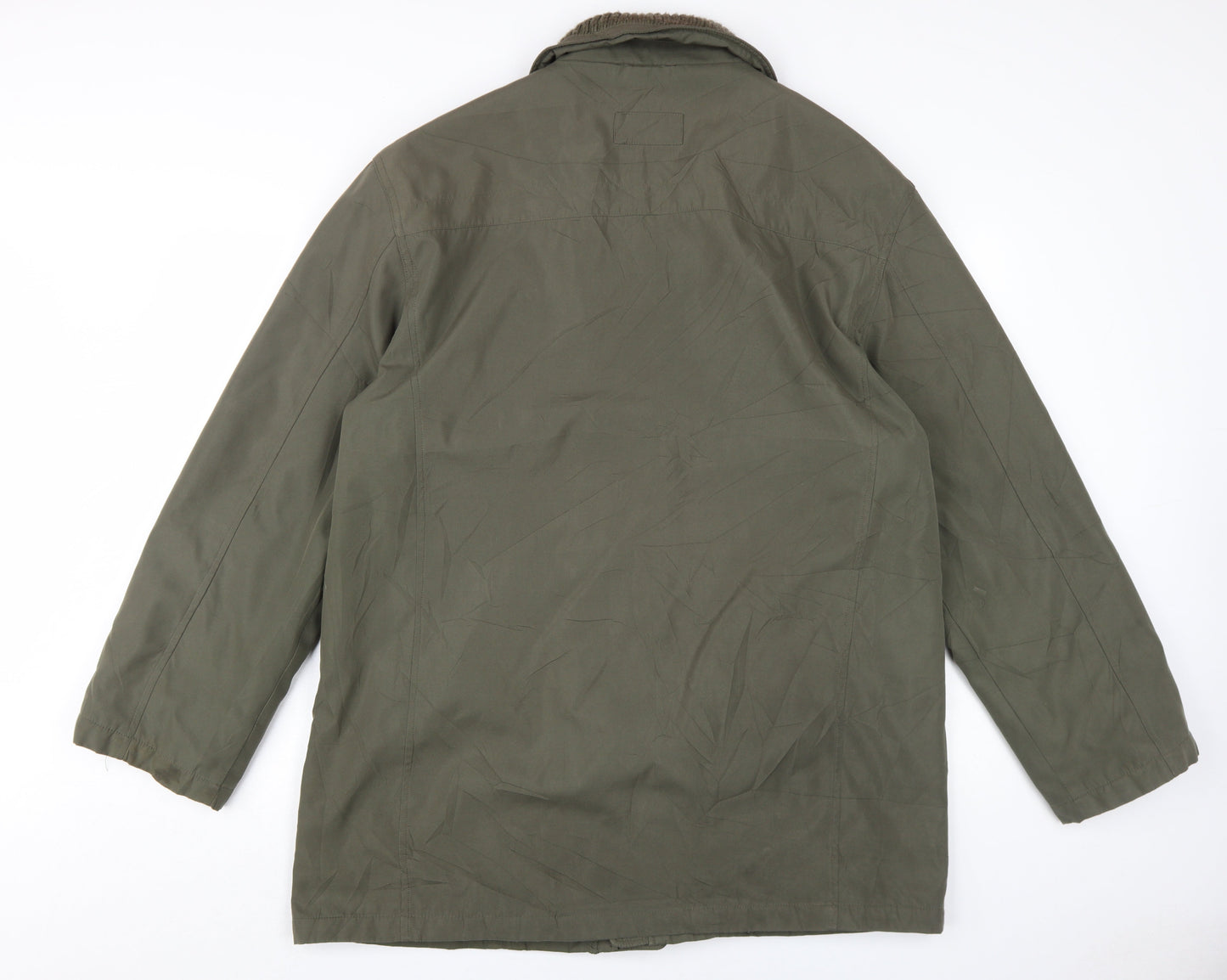 Henley & Knight Men's Green Military Jacket L