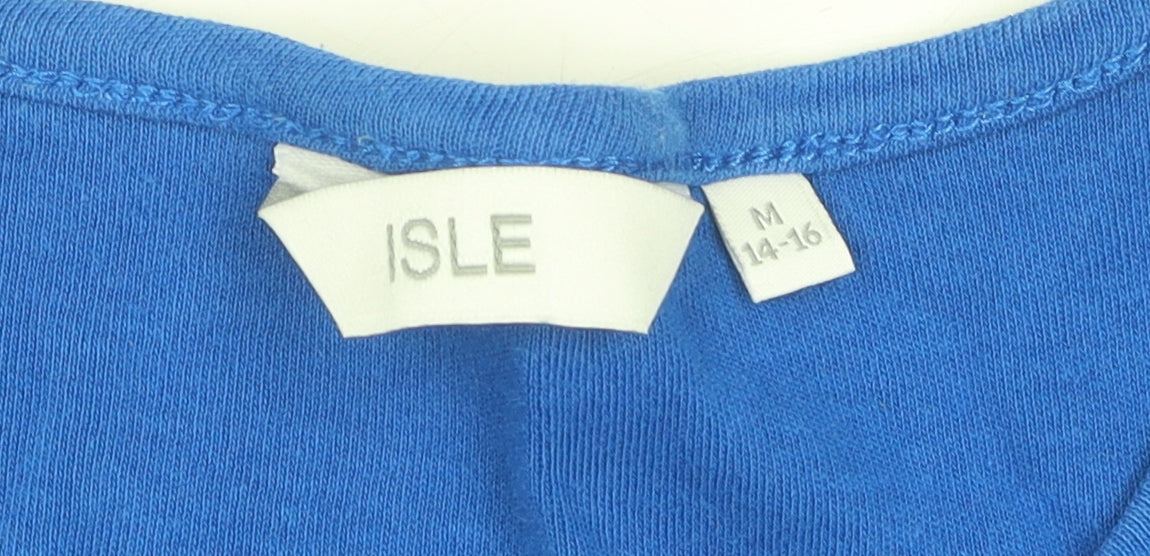 ISLE Blue Women's T-Shirt Size 14-16 Casual Style