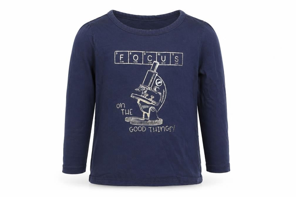 Lands' End Unisex Kids Blue Graphic T-Shirt, 3-4 Years